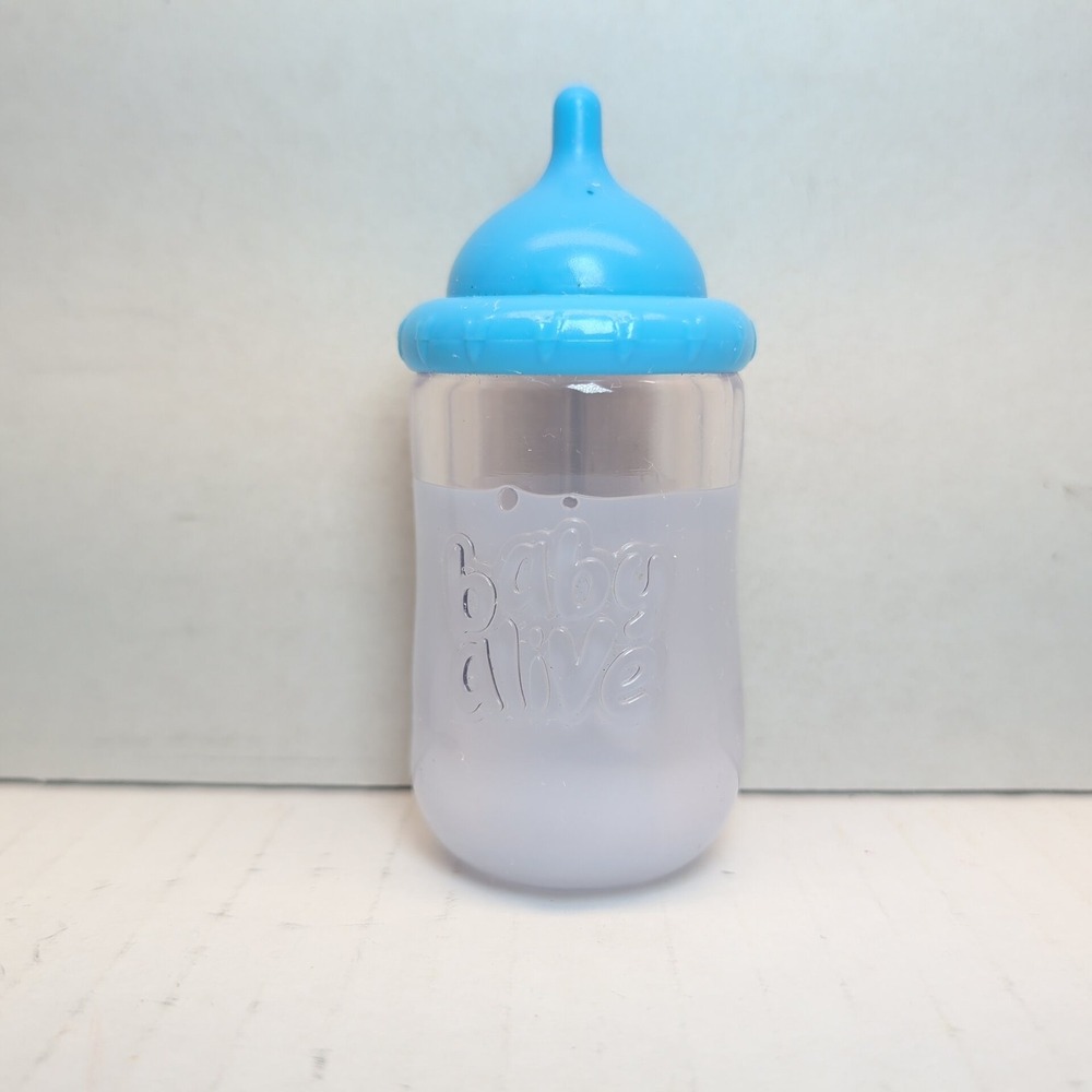 Baby Alive Doll Accessory Toy Disappearing Milk Bottle Blue Cap Replacement 4"